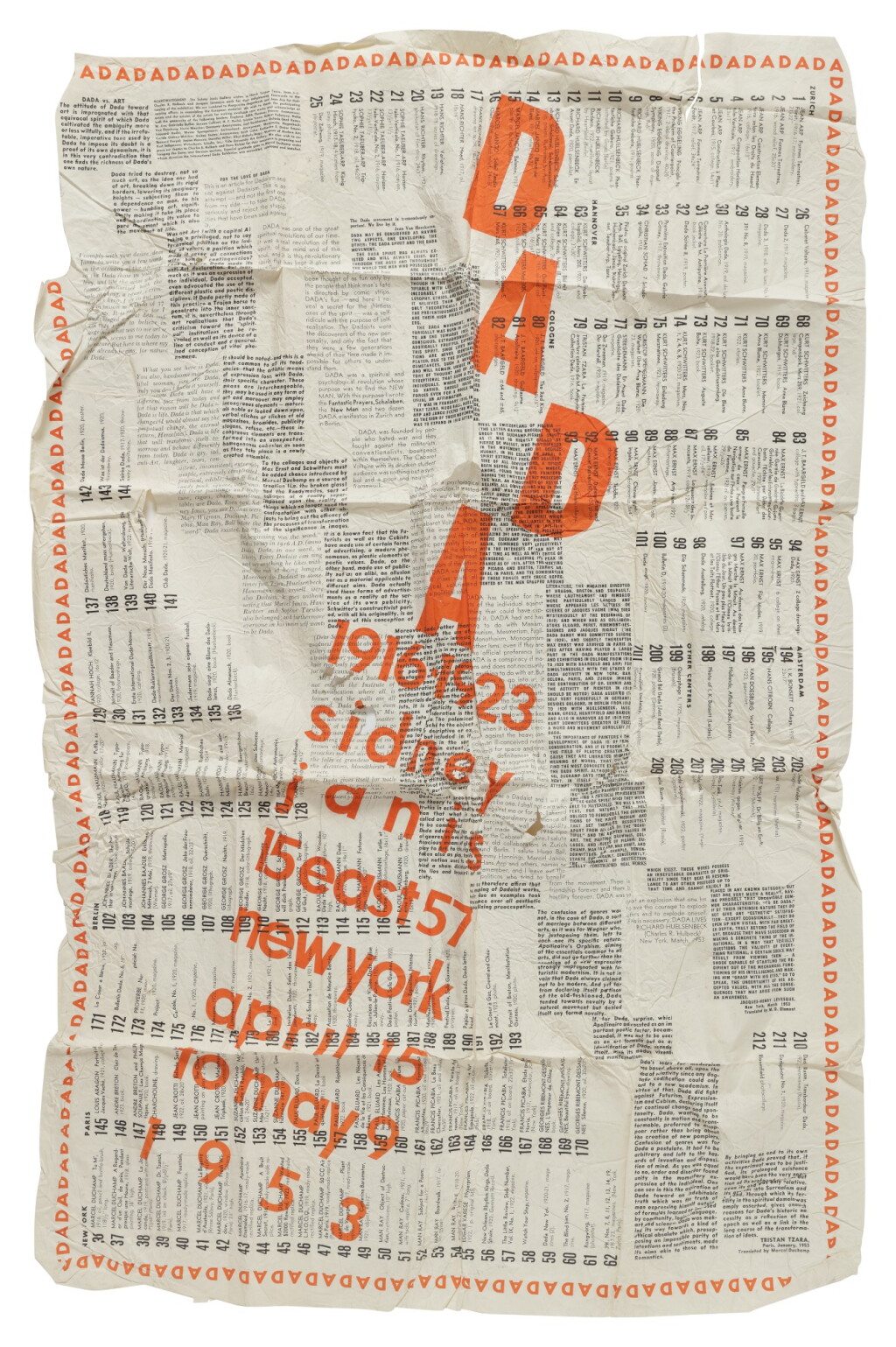 View full screen - View 1 of Lot 11. DADA: 1916–1923. NEW YORK: SIDNEY JANIS GALLERY, 1953.