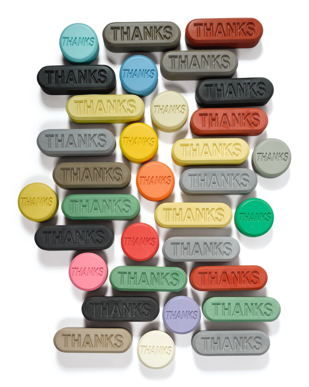 Voir en plein écran - Voir 1 du lot 8. ALLAN MCCOLLUM | VISIBLE MARKERS (IN SIX EXCITING COLORS): 21 WORKS; AND VISIBLE MARKERS IN TWELVE EXCITING COLORS: 12 WORKS.