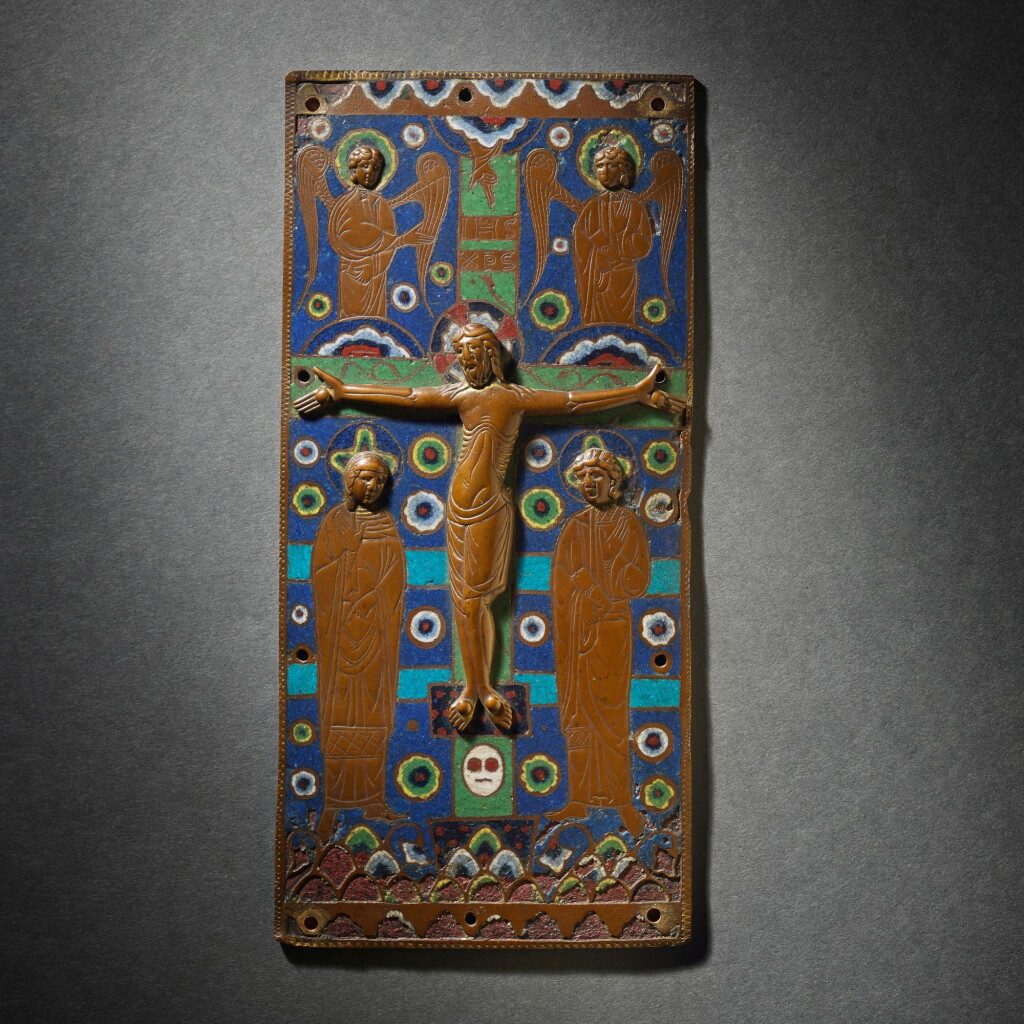View full screen - View 1 of Lot 11. French, Limoges, circa 1200-1210 | Book Cover with the Crucifixion .