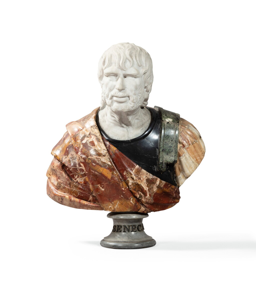 View full screen - View 1 of Lot 12. Italian, 19th century, in 17th century style, Seneca | Italie, XIXe siècle, dans le style du XVIIe siècle, Sénèque.