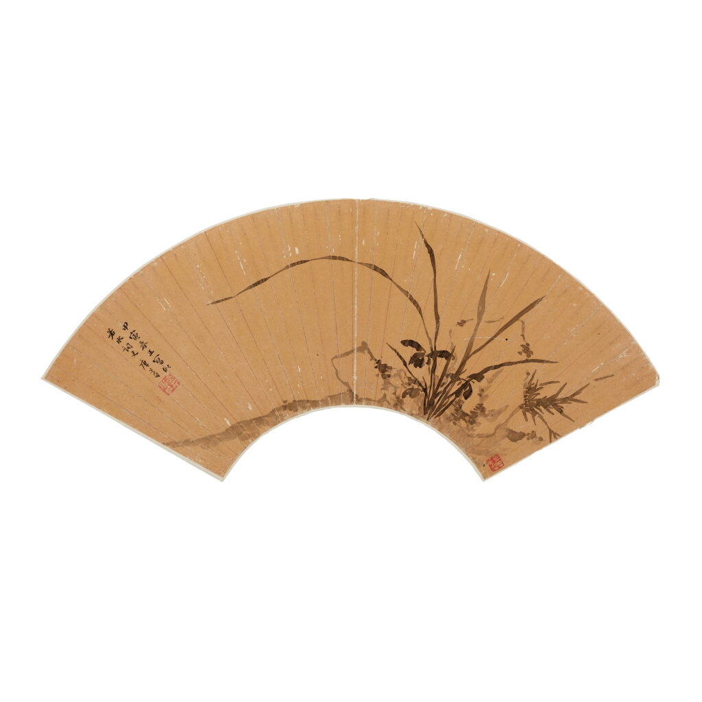 Voir en plein écran - Voir 1 du lot 2545. Tang Daoshi (Ming Dynasty) 唐道時 (明) | Orchids and Rocks 蘭石圖.