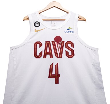 View full screen - View 1 of Lot 97. Evan Mobley Cleveland Cavaliers 2022-2023 Game Worn Association Edition Jersey | Career High 8 Blocked Shots.