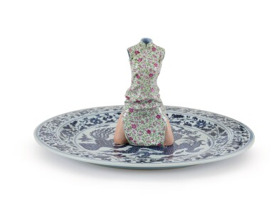 View full screen - View 1 of Lot 9047. 劉建華 Liu Jianhua | 遊戲(跪坐女孩)Games (Girl on Knees).