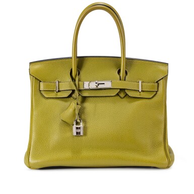 View full screen - View 1 of Lot 423. Vert Chartreuse Clémence Birkin 30 Palladium Hardware, 2008.