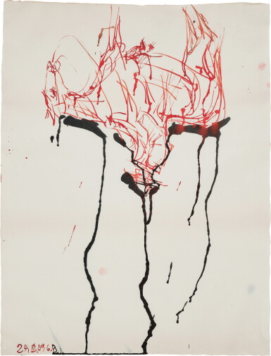 View full screen - View 1 of Lot 274. Ohne Titel (Olaf Wieghorst im Schnee).