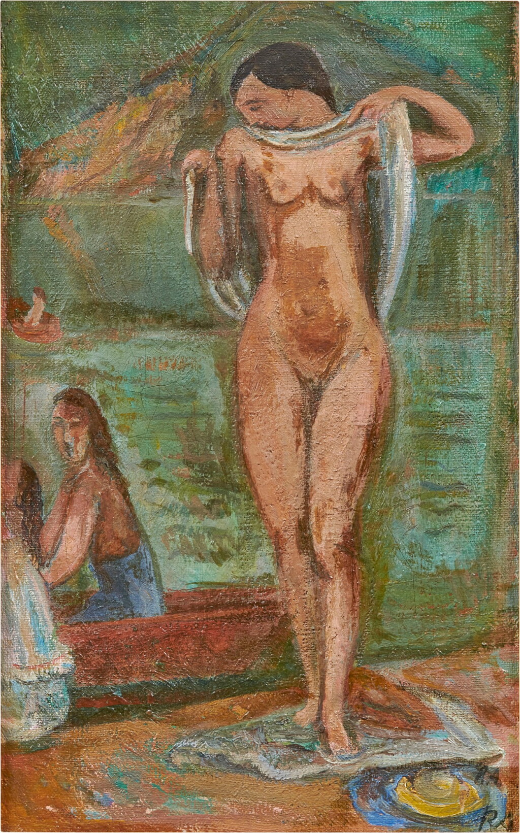View full screen - View 1 of Lot 77. Baigneuse aux bords du lac.