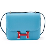 Bleu du Nord Epsom Mini Constance 18 Rouge de Coeur Enameled Palladium Hardware, 2019