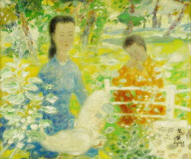 View full screen - View 1 of Lot 260. Le Pho 黎譜 | La maternite 母與子.