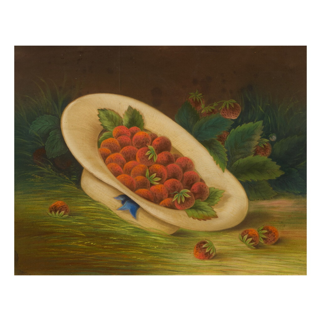 View full screen - View 1 of Lot 408. AMERICAN SCHOOL | STRAWBERRIES IN A HAT.