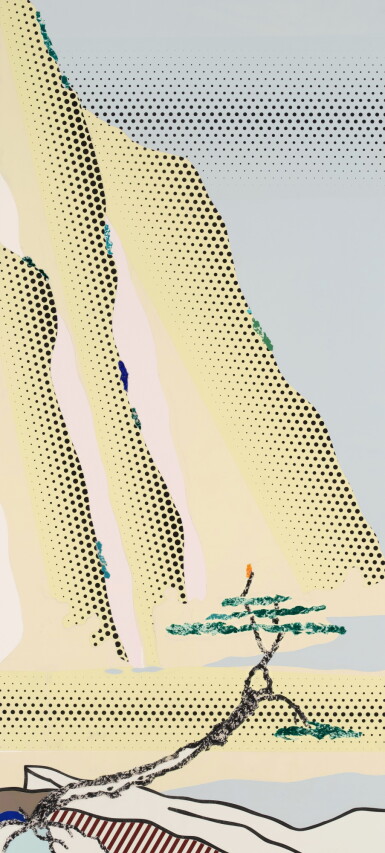 View full screen - View 1 of Lot 3809. Roy Lichtenstein 羅伊・李奇登斯坦 | Yellow Cliffs (Study) 黃崖(習作).