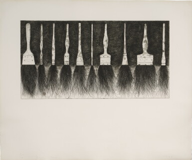 View full screen - View 1 of Lot 1150. Five Paintbrushes (fifth state) (Williams College 136).