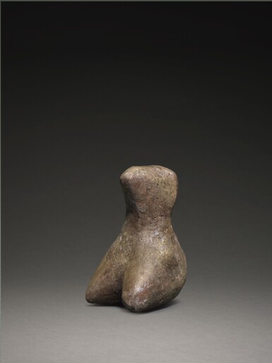 View full screen - View 1 of Lot 202. A SEATED TERRACOTTA FIGURE, STARČEVO-KÖRÖS-CRIŞ-COMPLEX, EARLY NEOLITHIC, 6200-5600 B.C..