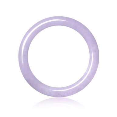 View full screen - View 1 of Lot 1378. LAVENDER JADEITE BANGLE | 天然紫色翡翠 手鐲.