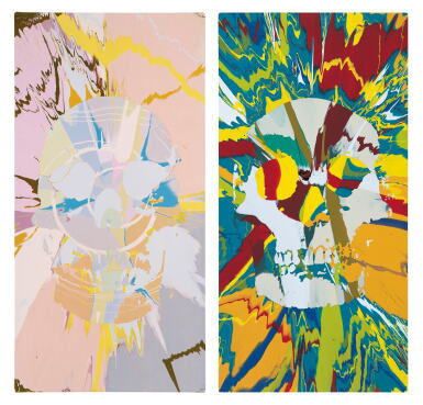 View full screen - View 1 of Lot 28. i: Beautiful Hathor Erotomania Intense Painting (with Extra Inner Beauty) ii: Beautiful Ceres Intense Anhedonia Painting (with Extra Inner Beauty).