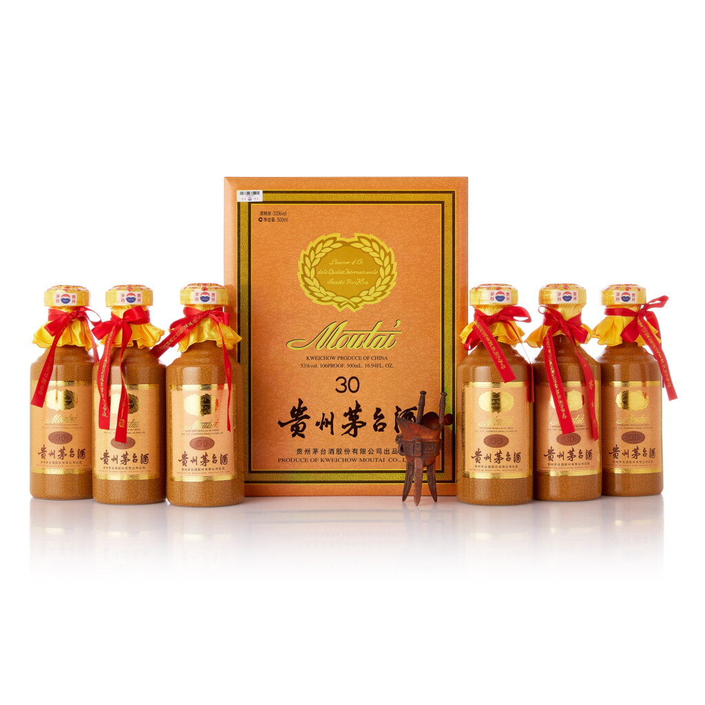 View full screen - View 1 of Lot 7251. 2021年產30年貴州茅台酒 Kweichow Moutai Aged 30 Years 2021 (6 BT50).