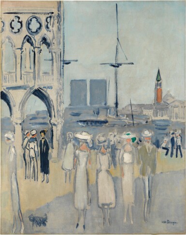 View full screen - View 1 of Lot 163. La Piazetta, Venise | 《威尼斯小廣場》.