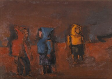 View full screen - View 1 of Lot 196. Children Playing in Autumn.