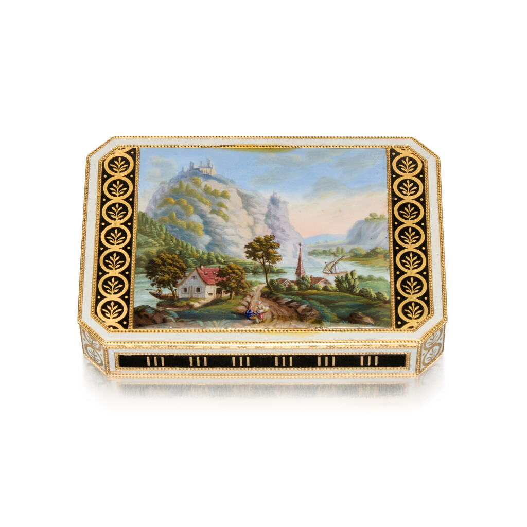 View full screen - View 1 of Lot 471. A Gold And Enamel Snuff Box, Frères Jordan, Berlin, circa 1807.