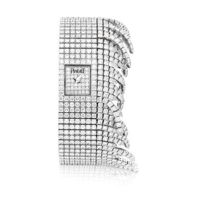 View full screen - View 1 of Lot 8607. Limelight Fringe, Reference P10277 | A white gold and diamond-set bracelet watch, Circa 2008 | 伯爵 | Limelight Fringe 型號P10277 | 白金鑲鑽石鏈帶腕錶,約2008年製.