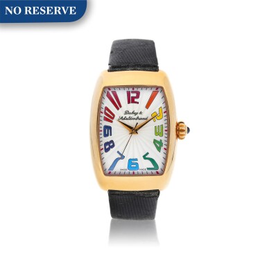 View full screen - View 1 of Lot 8059. Dubey & Schaldenbrand | Lady Rainbow, A limited edition pink gold wristwatch, Circa 2000 | Lady Rainbow 限量版粉紅金腕錶,約2000年製.