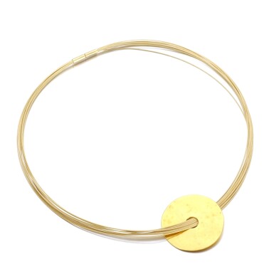 View full screen - View 1 of Lot 436. DINH VAN | GOLD NECKLACE.