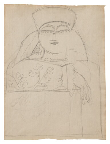 View full screen - View 1 of Lot 45. NATALIA GONCHAROVA | DESIGN FOR THE COMMEDIA DELL’ARTE (A DOUBLE-SIDED WORK).