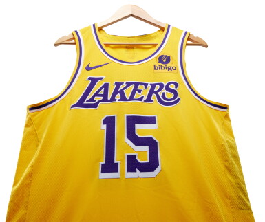 View full screen - View 1 of Lot 27. Austin Reaves Los Angeles Lakers 2023-2024 Game Worn Icon Edition Jersey .