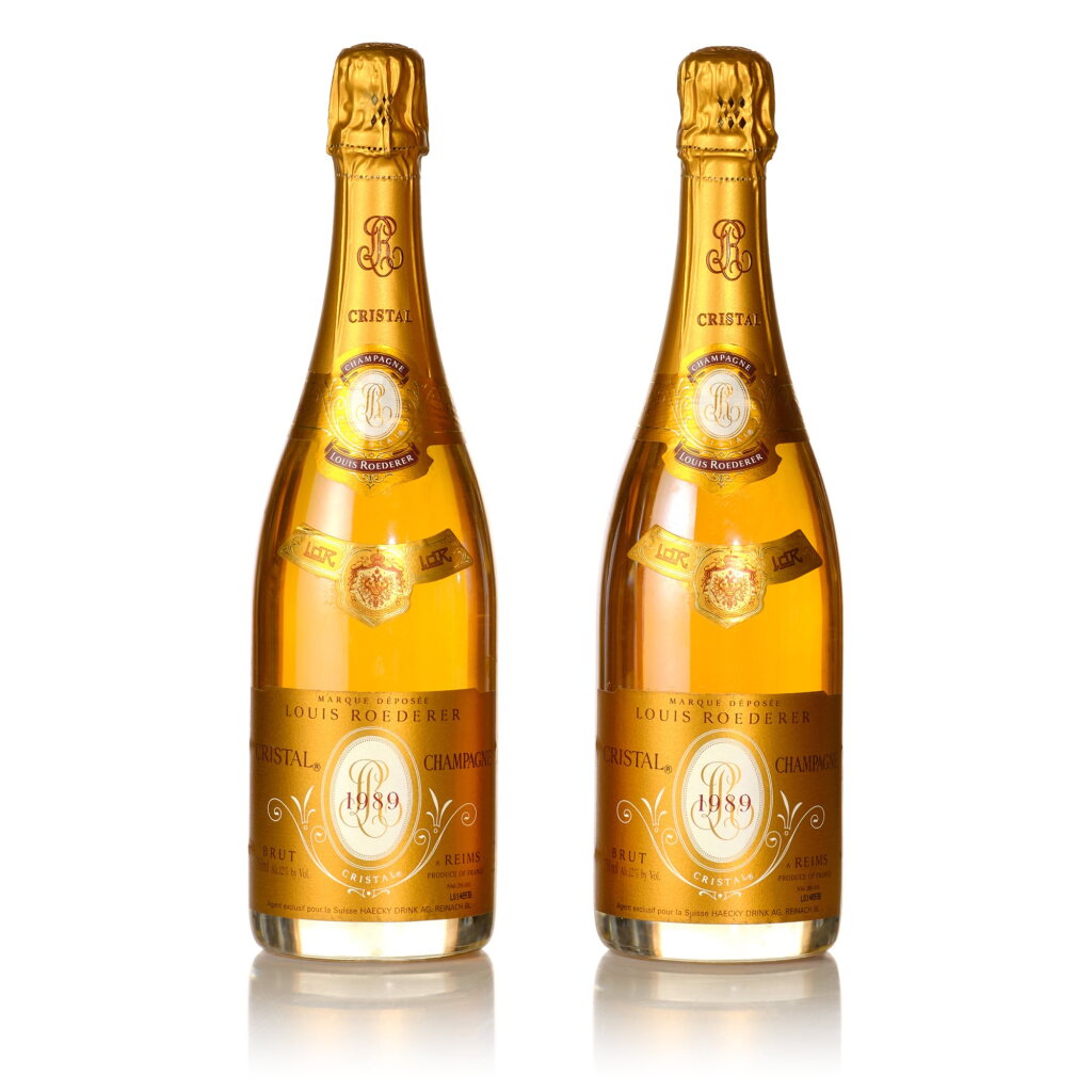 View full screen - View 1 of Lot 152. Louis Roederer, Cristal Brut 1989 (2 BT).