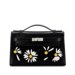Limited Edition Black Box, White and Jaune Chèvre Inlay Daisy Kelly Pochette Palladium Hardware, 2026