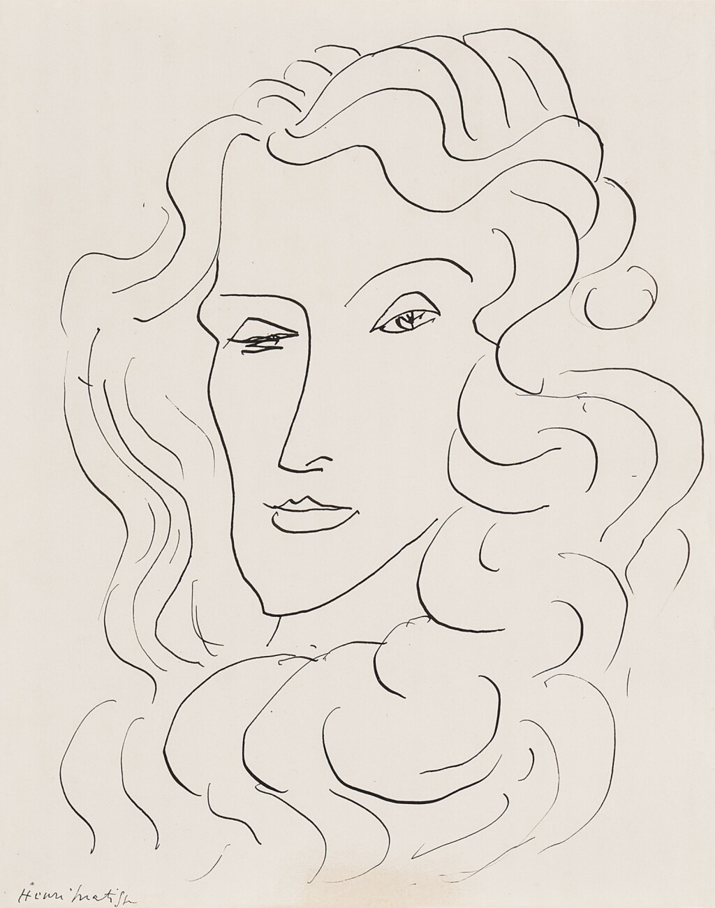 View full screen - View 1 of Lot 426. Portrait de Femme, Nice.