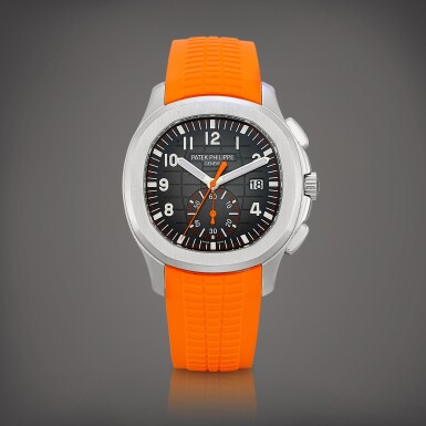 View full screen - View 1 of Lot 2236. Aquanaut Chronograph, Reference 5968 | A stainless steel chronograph wristwatch with date, Circa 2018 | 百達翡麗 | AQUANAUT CHRONOGRAPH 型號5968 | 精鋼計時腕錶,備日期顯示,約2018年製.