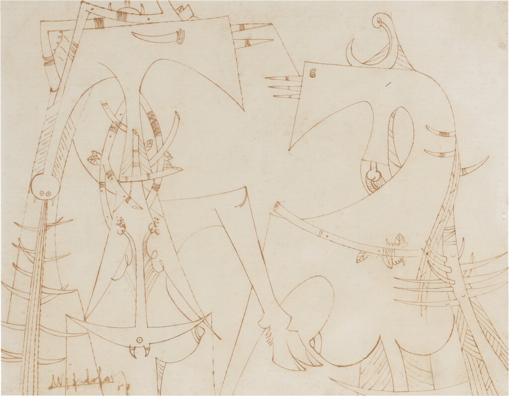View full screen - View 1 of Lot 47. WIFREDO LAM | SANS TITRE .
