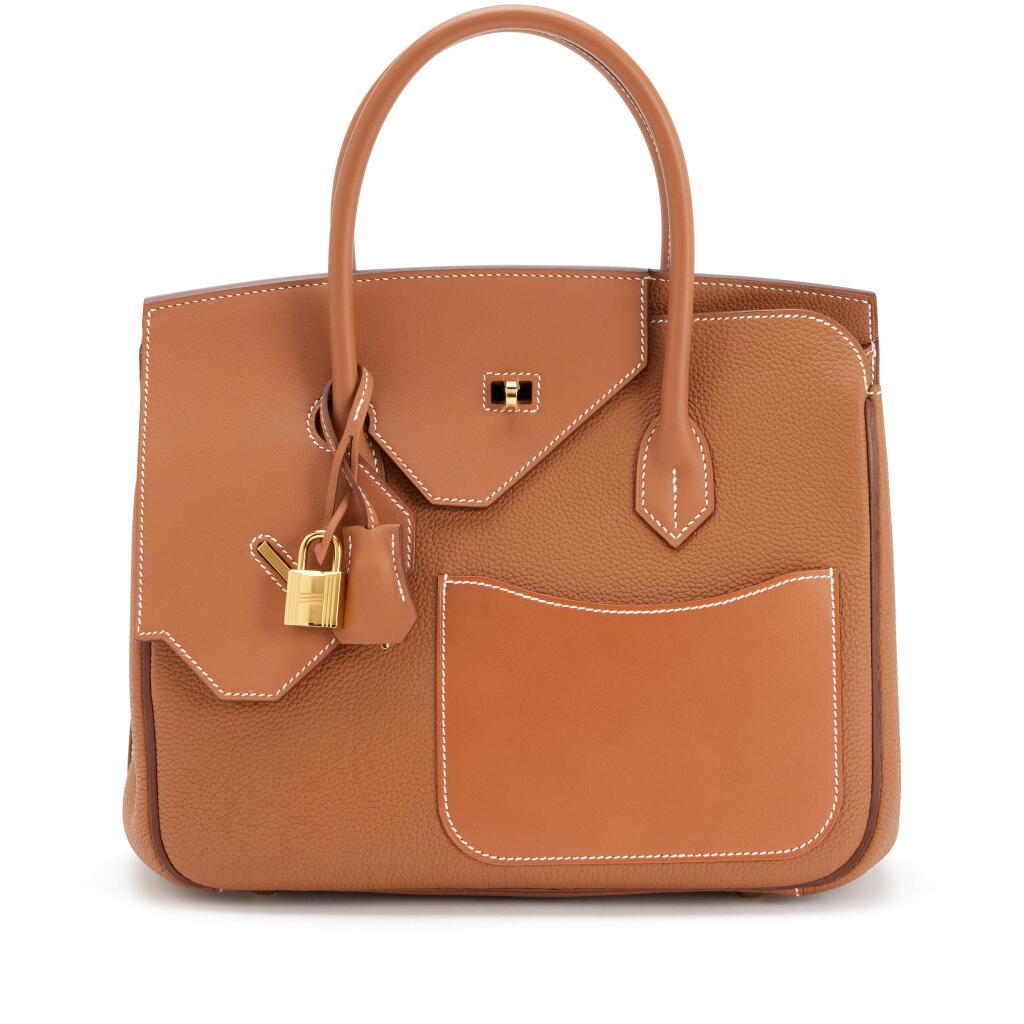 View full screen - View 1 of Lot 171. Limited Edition Gold Togo and Swift Birkin en Desordre 30 Gold Hardware, 2023.