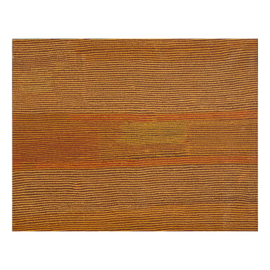 View full screen - View 1 of Lot 22. TURKEY TOLSON TJUPURRULA | STRAIGHTENING SPEARS AT ILYINGAUNGAU.