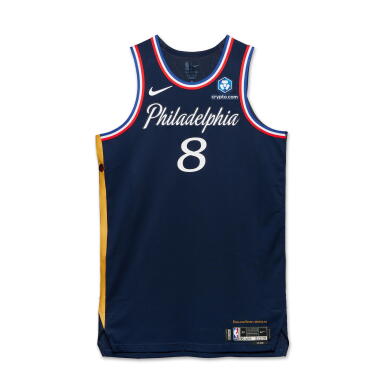 View full screen - View 1 of Lot 38. Paul George Philadelphia 76ers 2025-2026 Game Worn City Edition Jersey.