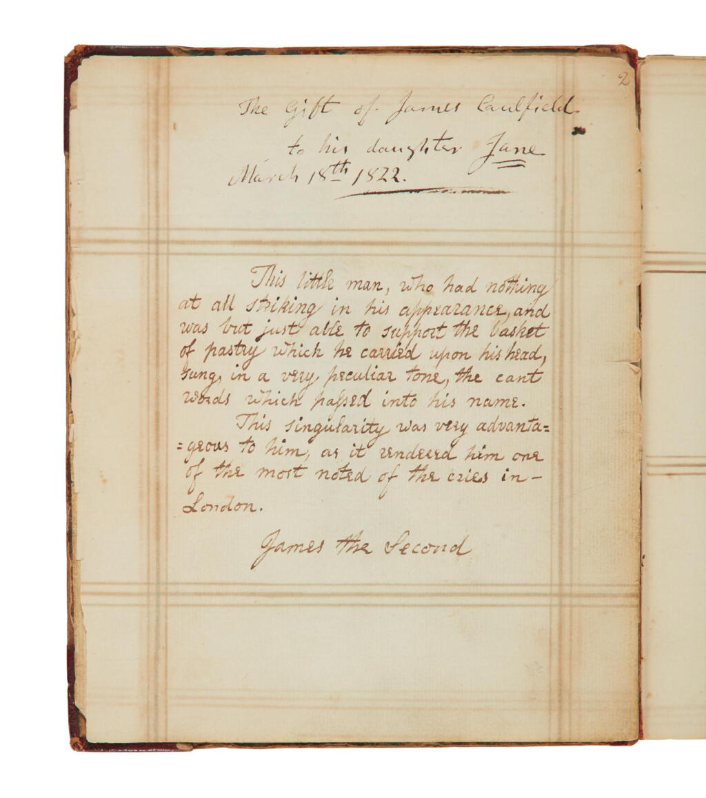 View full screen - View 1 of Lot 150. Caulfield, James | Autograph manuscript of Portraits, Memoirs and Characters of Remarkable Persons.