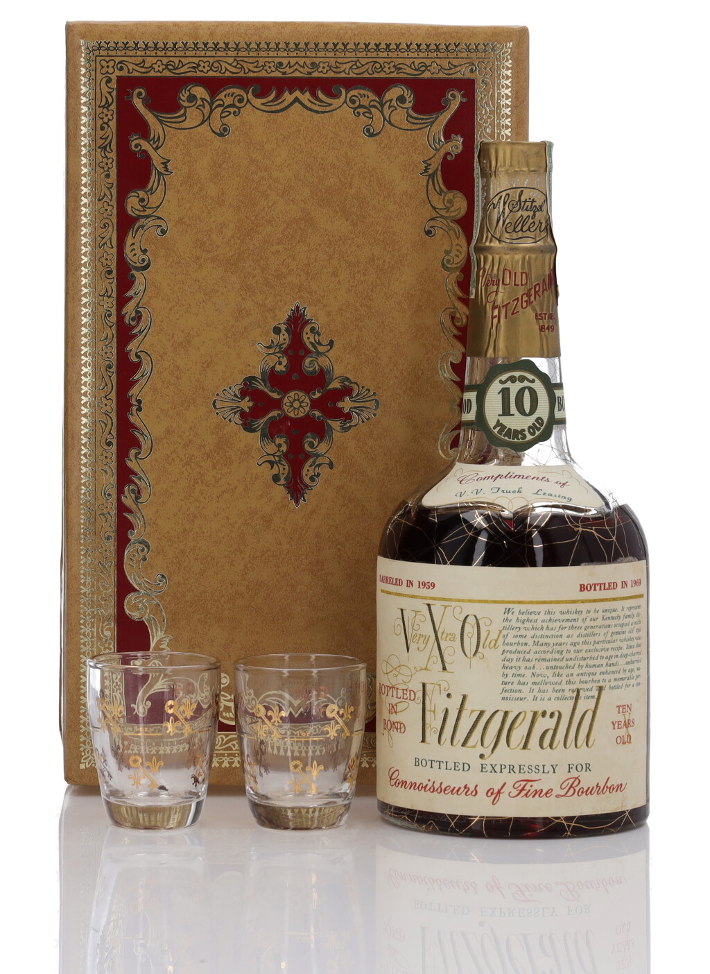 View full screen - View 1 of Lot 1221. Very Xtra Old Fitzgerald 10 Year Old Bottled In Bond 100 Proof 1959 (1 Bottle 4/5 Quart).