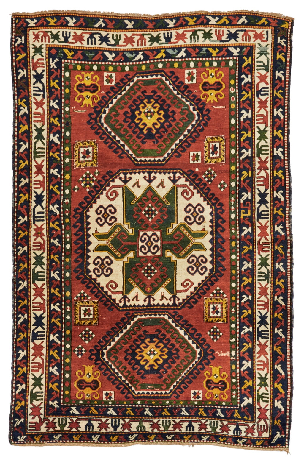 View full screen - View 1 of Lot 1091. A Lori Pambak Kazak Rug, Caucasus, late 19th century.