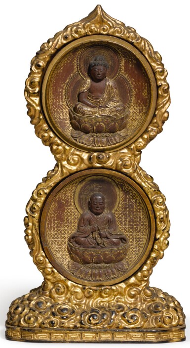 View full screen - View 1 of Lot 22. A Japanese lacquer portable shrine (zushi), Edo period, 18th century.