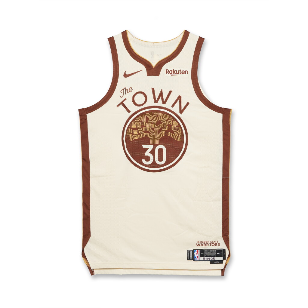View full screen - View 1 of Lot 3. Stephen Curry Golden State Warriors 2025-2026 Game Worn City Edition Jersey.