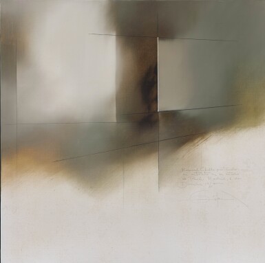 View full screen - View 1 of Lot 1019. Fernando Zóbel 費南度·索培爾 | Bernard Childs pintando mi retrato en su estudio de Paris 伯納德·蔡爾茲為我畫的自畫像.