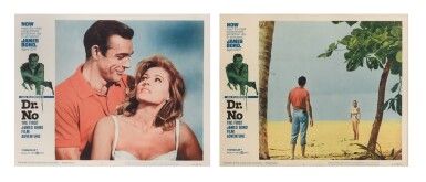 View full screen - View 1 of Lot 47. Dr. No (1962), lobby cards numbers 4 and 6, US.