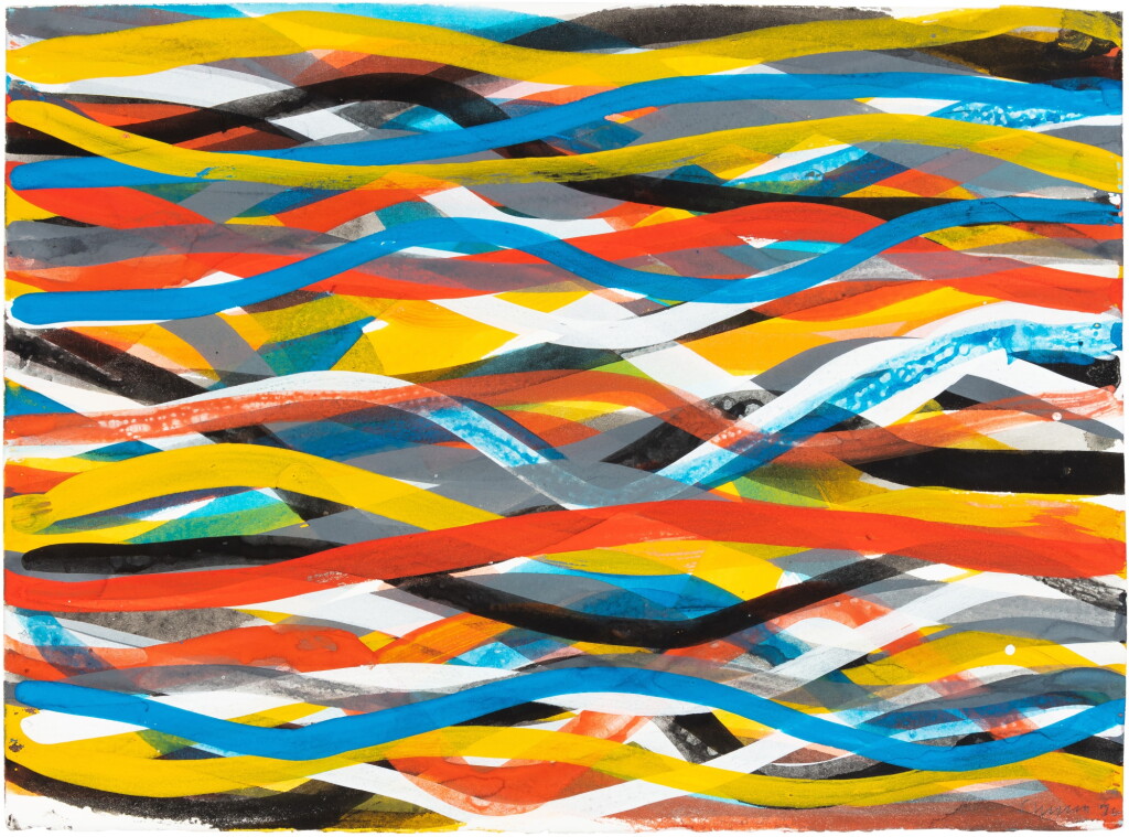 View full screen - View 1 of Lot 69. Wavy Horizontal Brushstrokes.