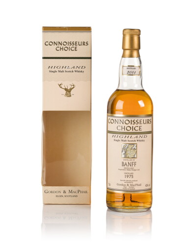 View full screen - View 1 of Lot 182. Banff Gordon & MacPhail Connoisseurs Choice 40.0 abv 1975 .