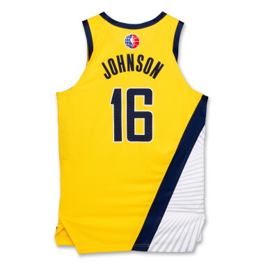 View full screen - View 1 of Lot 85. James Johnson ‘Paris Games’ Indiana Pacers 2024-2025 Game Issued Statement Edition Jersey .