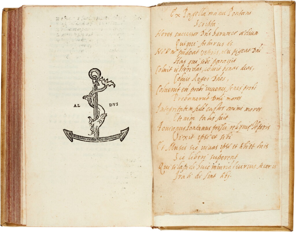View full screen - View 1 of Lot 150. Pontano, Opera, Venice, Aldus, 1513, later vellum.