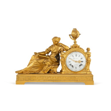 View full screen - View 1 of Lot 106. A Louis XVI gilt-bronze "Geoffrin" clock, circa 1780.