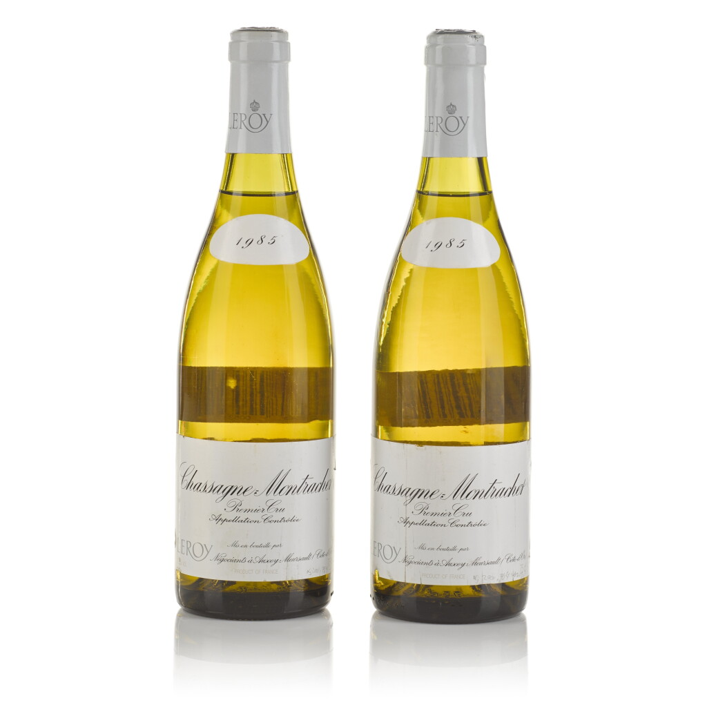 View full screen - View 1 of Lot 484. Chassagne Montrachet Blanc 1985 Maison Leroy (2 BT).