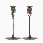 Tiffany Studios, Pair of Candlesticks