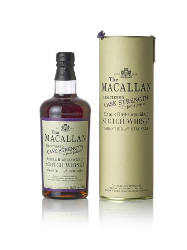 View full screen - View 1 of Lot 6024. The Macallan Unfiltered Cask Strength #4063 59.3 abv 1980 (1 BT50).